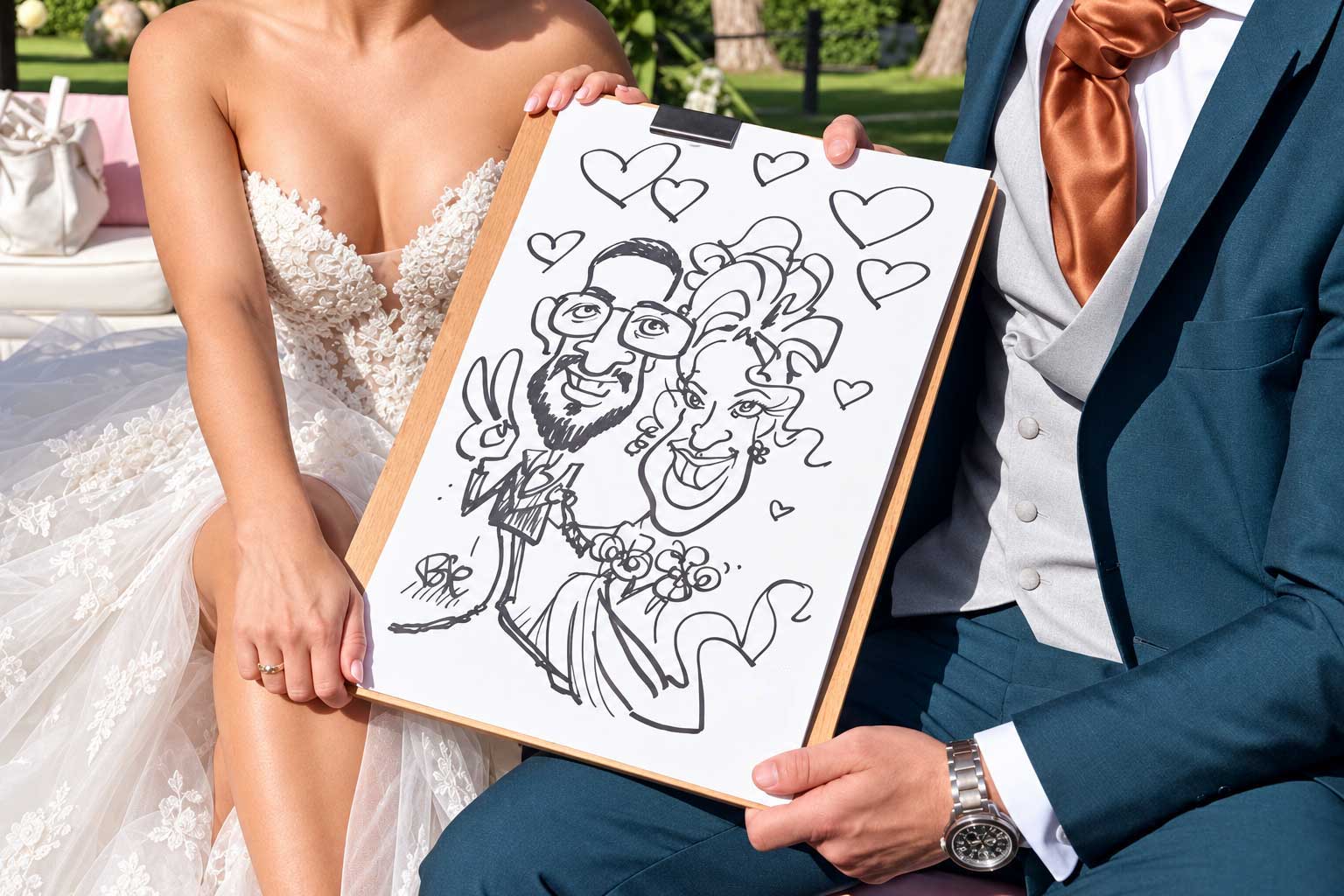Caricaturista para bodas en Barcelona