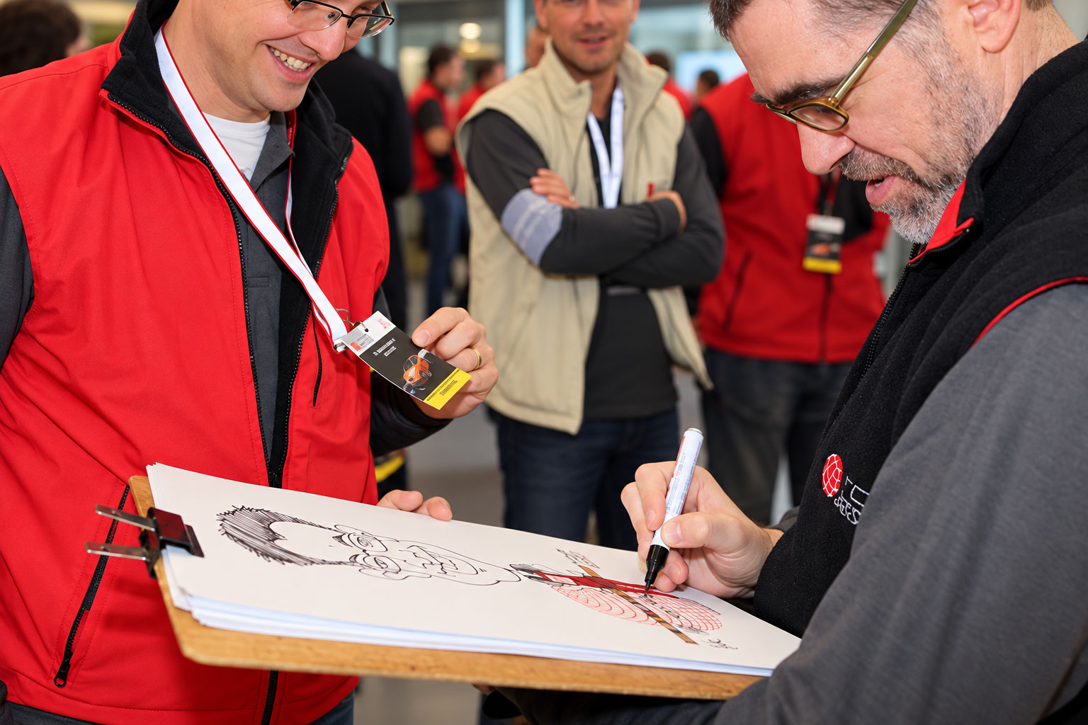 Caricaturista para eventos de empresa en Barcelona